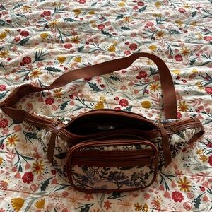 Floral Tapestry Belt Bag